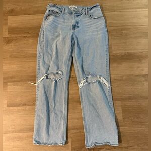 Abercrombie & Fitch Light Blue Straight Leg Jeans